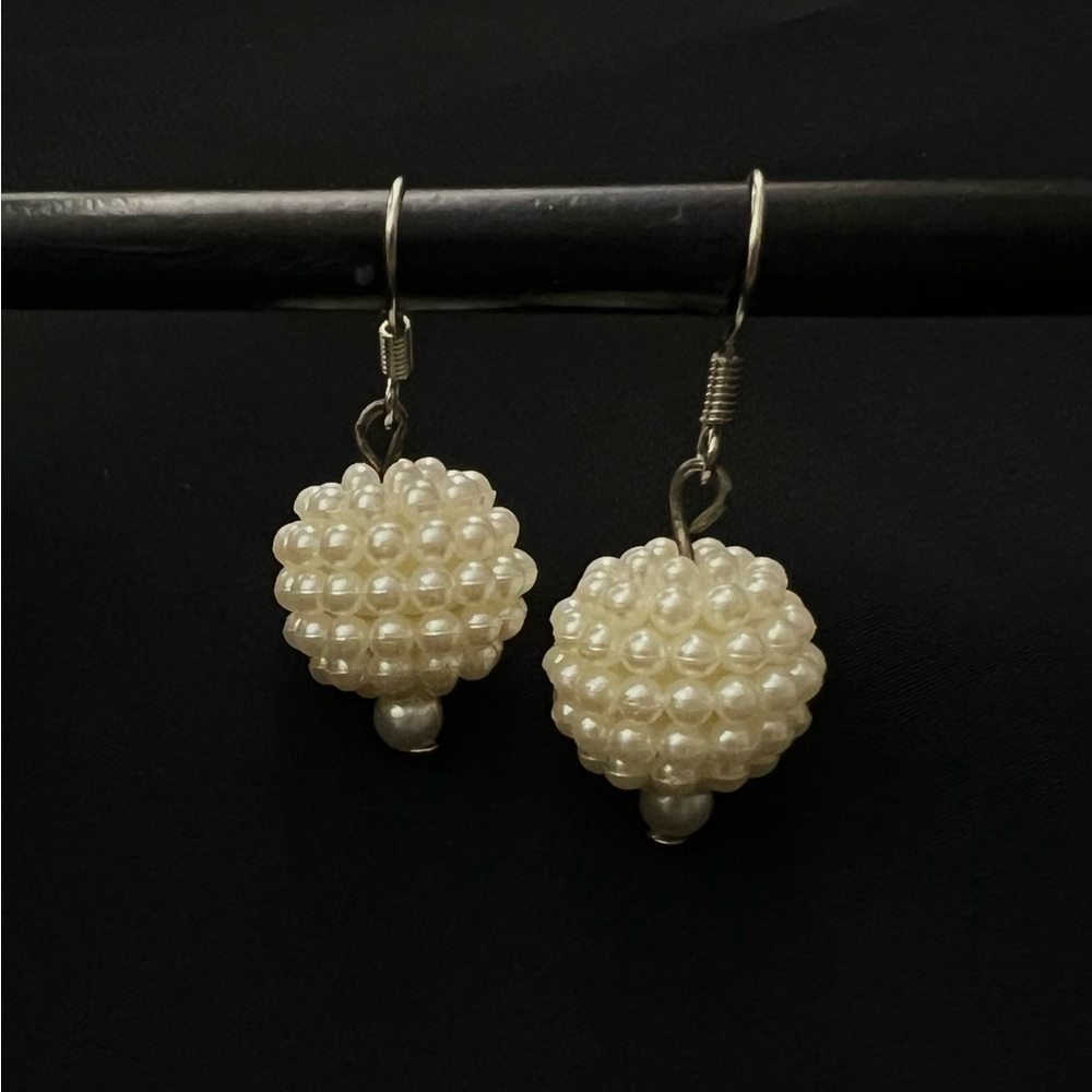 Handmade pearl earrings